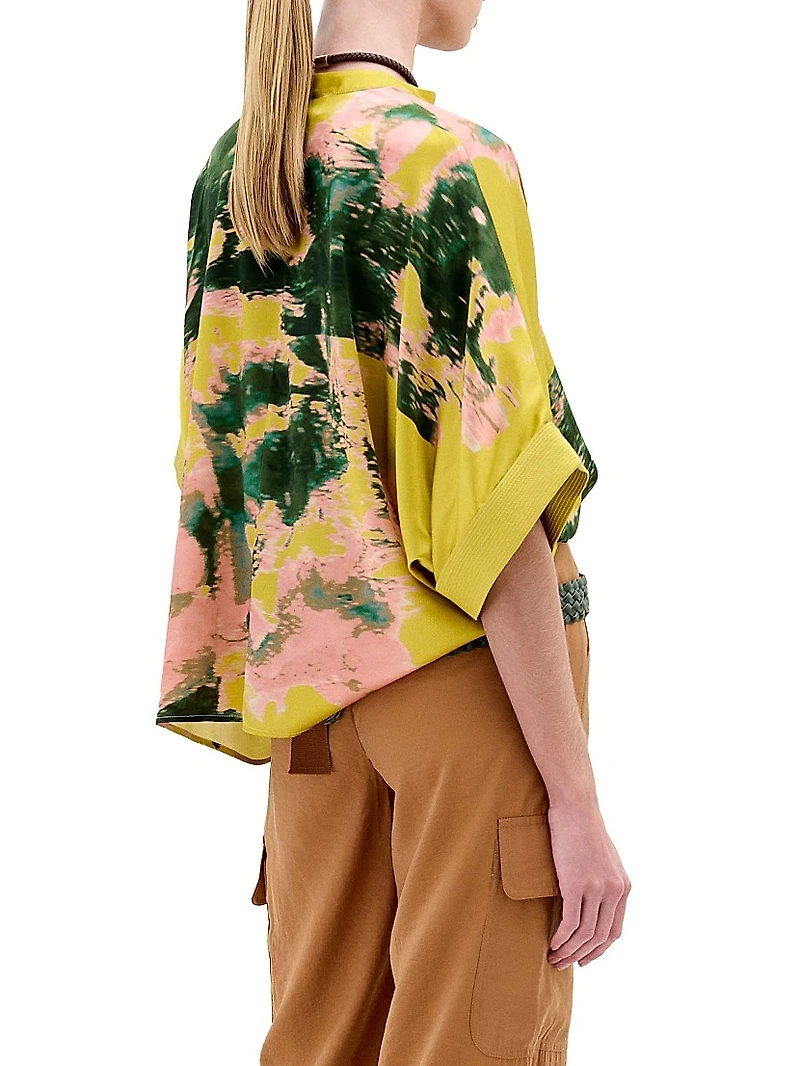 Daia Silk Printed Blouse