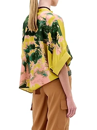 Daia Silk Printed Blouse