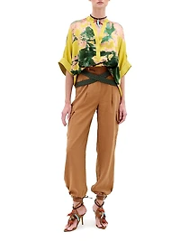 Daia Silk Printed Blouse