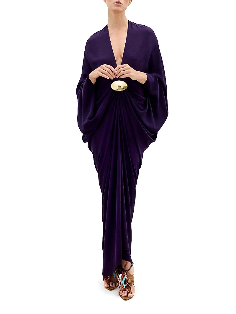 Fiore Gathered Tunic Maxi Dress