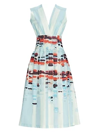 Jocelyn Crinkled Midi-Dress