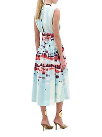Jocelyn Crinkled Midi-Dress