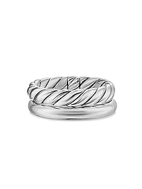 DY Mercer Two Row Ring Sterling Silver, 8MM