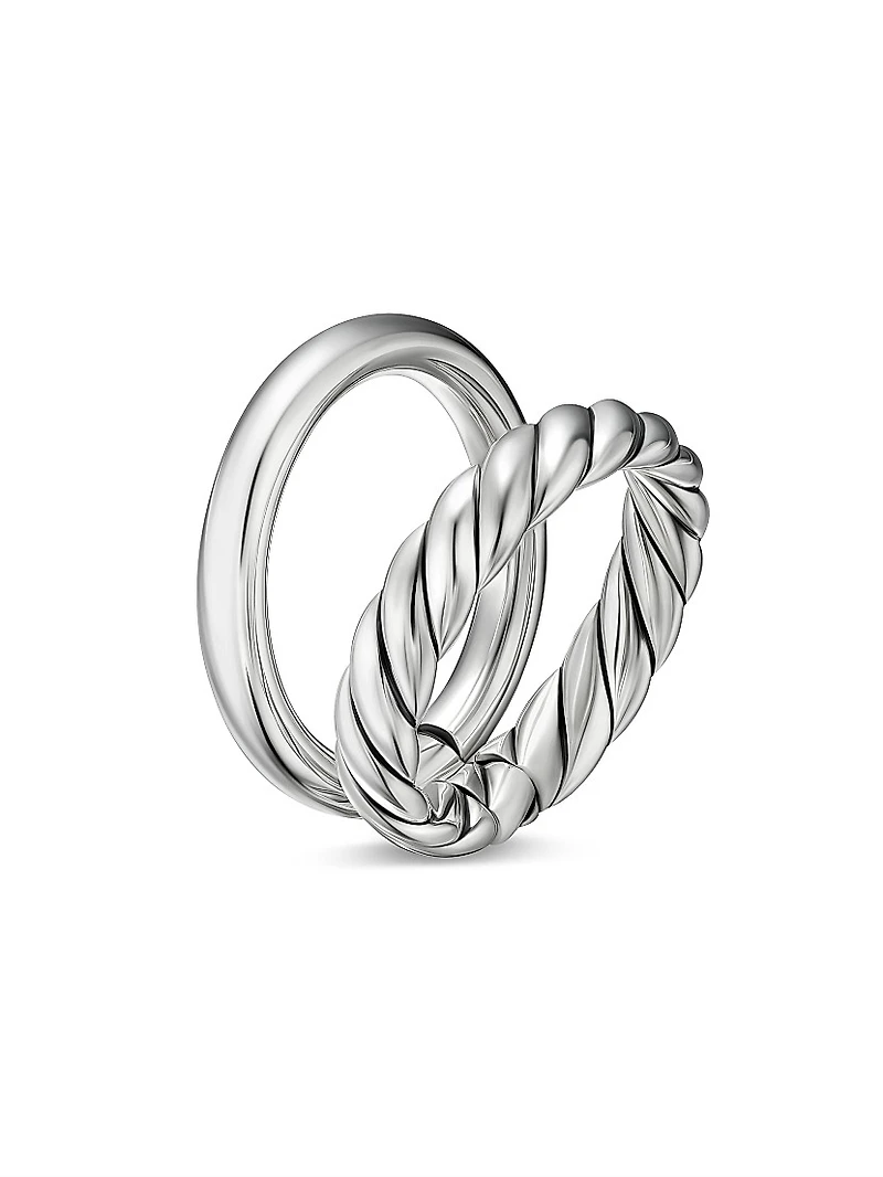 DY Mercer Two Row Ring Sterling Silver, 8MM