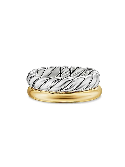 DY Mercer Two Row Ring Sterling Silver