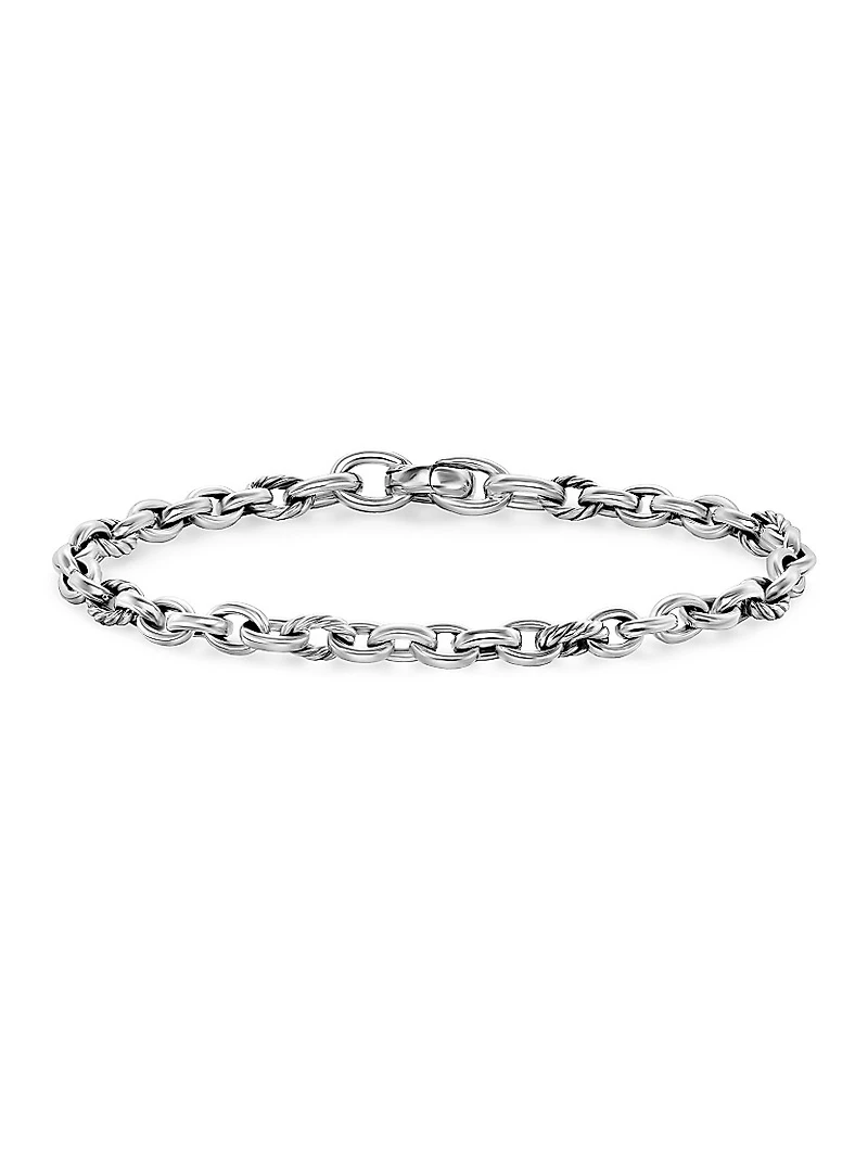 DY Mercer Petite Chain Bracelet Sterling Silver, 4.5MM