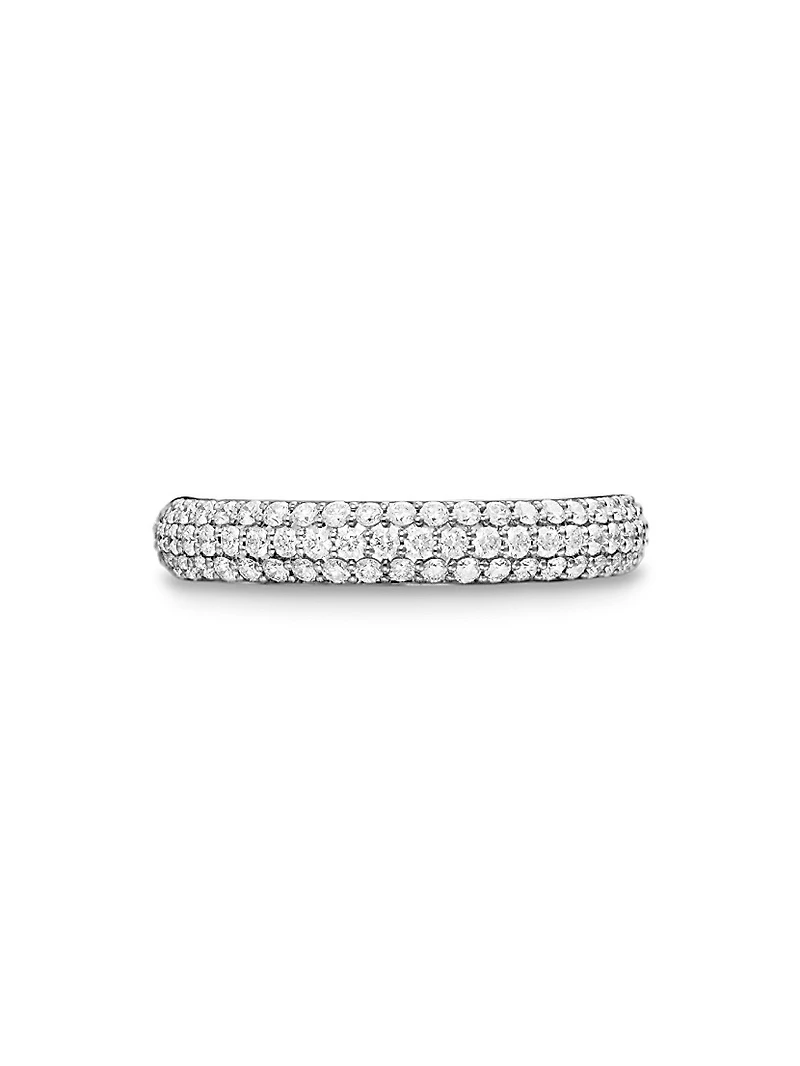DY Mercer Pavé Band Ring Sterling Silver