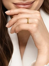 DY Mercer Band Ring 18K Yellow Gold, 3.7MM