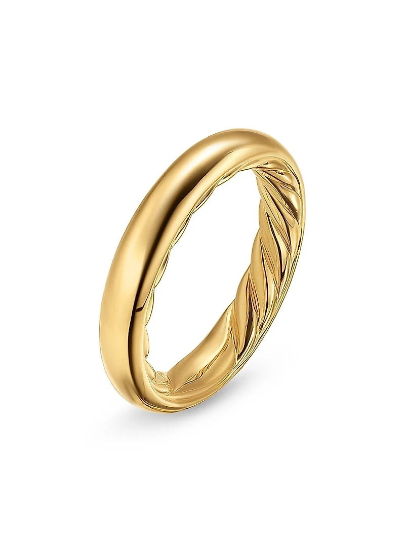 DY Mercer Band Ring 18K Yellow Gold, 3.7MM