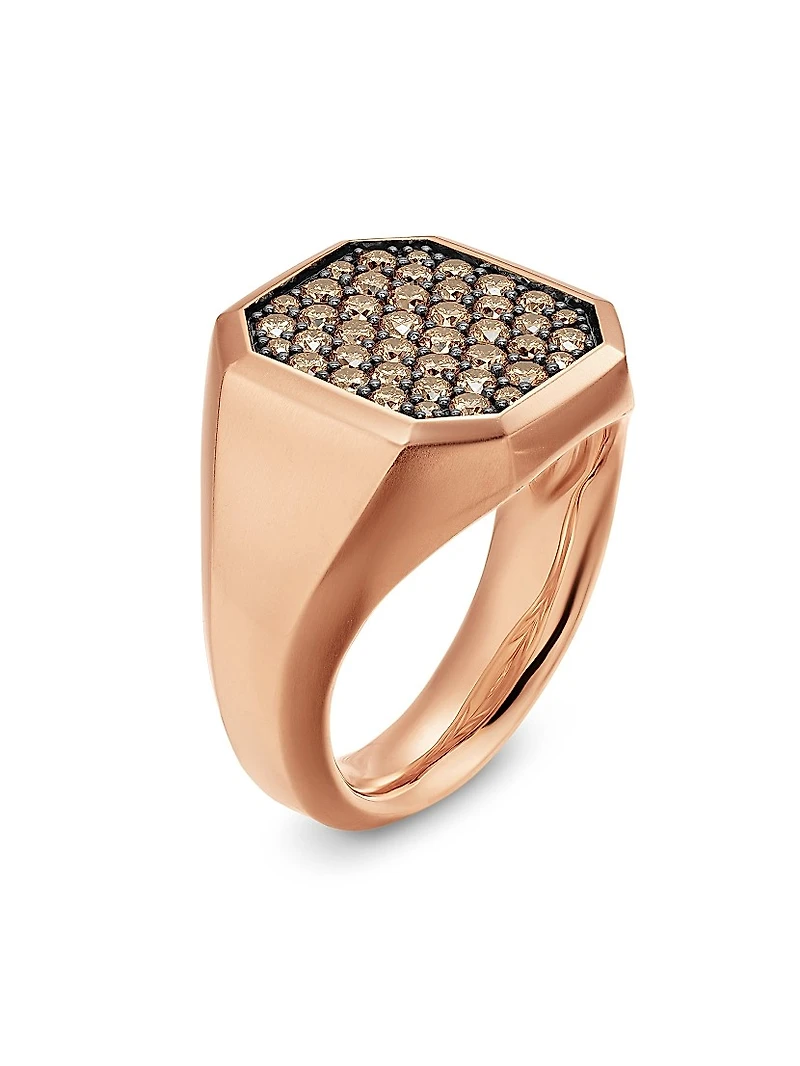 Streamline Signet Ring 18K Rose Gold