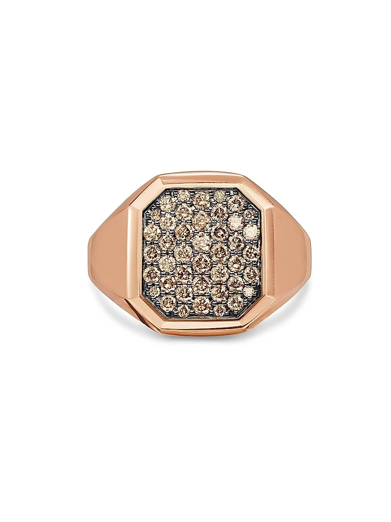 Streamline Signet Ring 18K Rose Gold