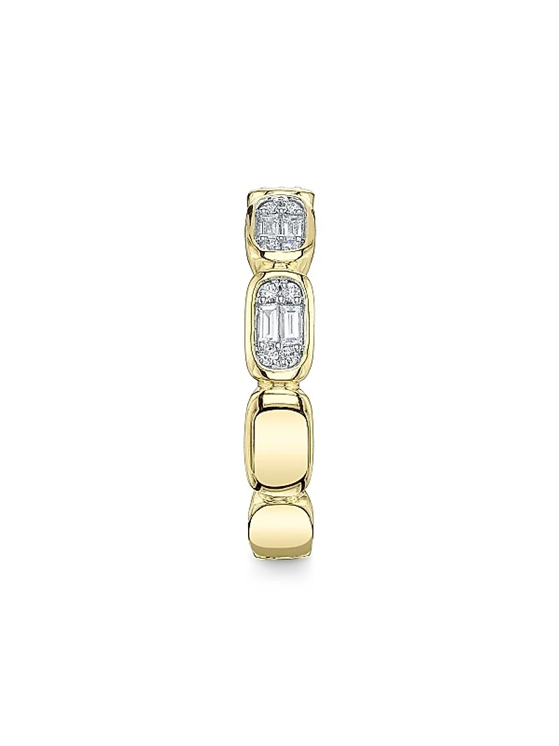 Aleera 14K Yellow Gold & 0.29 TCW Diamond Band Ring