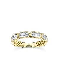 Aleera 14K Yellow Gold & 0.29 TCW Diamond Band Ring
