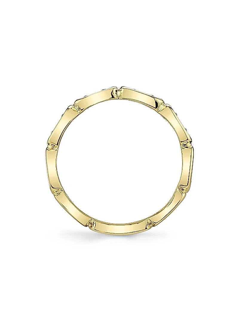Aleera 14K Yellow Gold & 0.29 TCW Diamond Band Ring