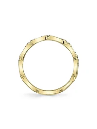 Aleera 14K Yellow Gold & 0.29 TCW Diamond Band Ring