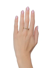 Bailey 14K Yellow Gold & 0.06 TCW Diamond Band