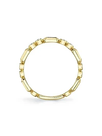Bailey 14K Yellow Gold & 0.06 TCW Diamond Band