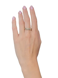 Bailey 14K Yellow Gold & 0.75 TCW Baguette Diamond Band