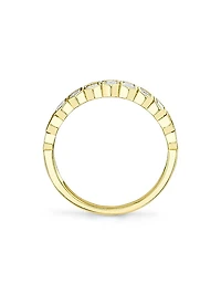 Bailey 14K Yellow Gold & 0.75 TCW Baguette Diamond Band