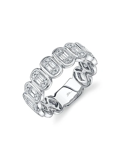 Aleera 14K White Gold & 0.50 TCW Diamond Band