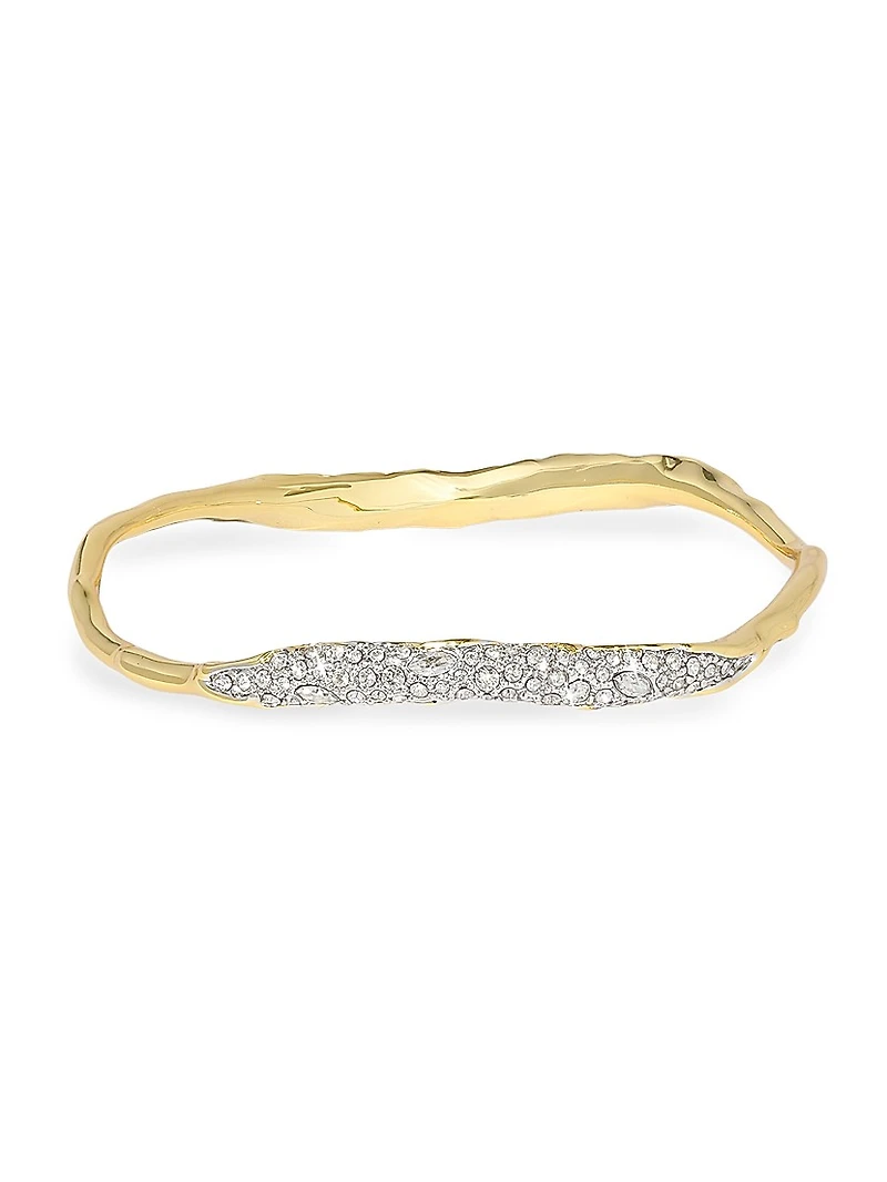 Solanales Two-Tone & Glass Crystal Bangle