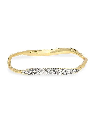 Solanales Two-Tone & Glass Crystal Bangle