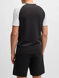 Active Color-Blocked T-Shirt in Moisture-Wicking Fabric