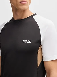 Active Color-Blocked T-Shirt in Moisture-Wicking Fabric