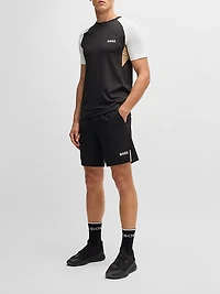 Active Color-Blocked T-Shirt in Moisture-Wicking Fabric