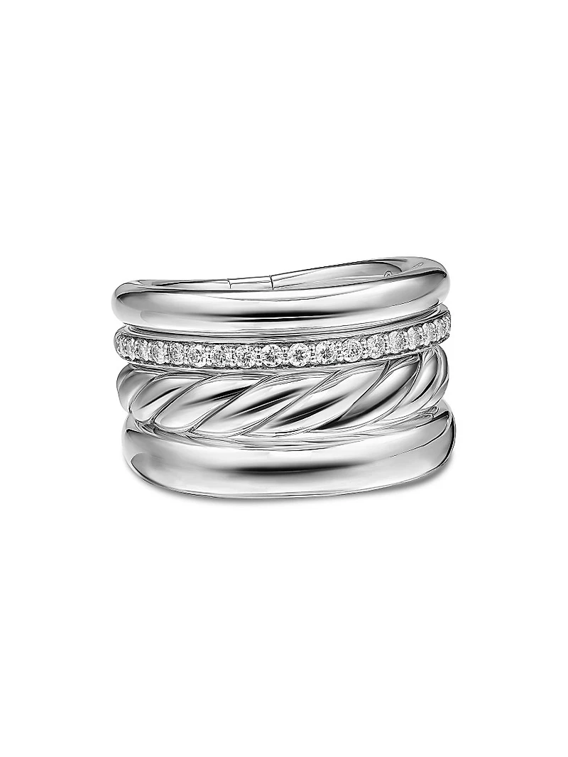 DY Mercer Four Row Ring Sterling Silver