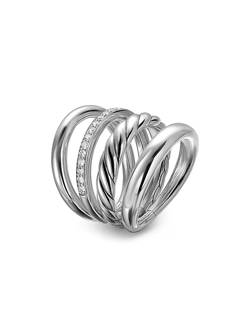 DY Mercer Four Row Ring Sterling Silver