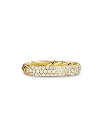 DY Mercer Pavé Band Ring 18K Yellow Gold