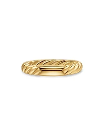 DY Mercer Pavé Band Ring 18K Yellow Gold