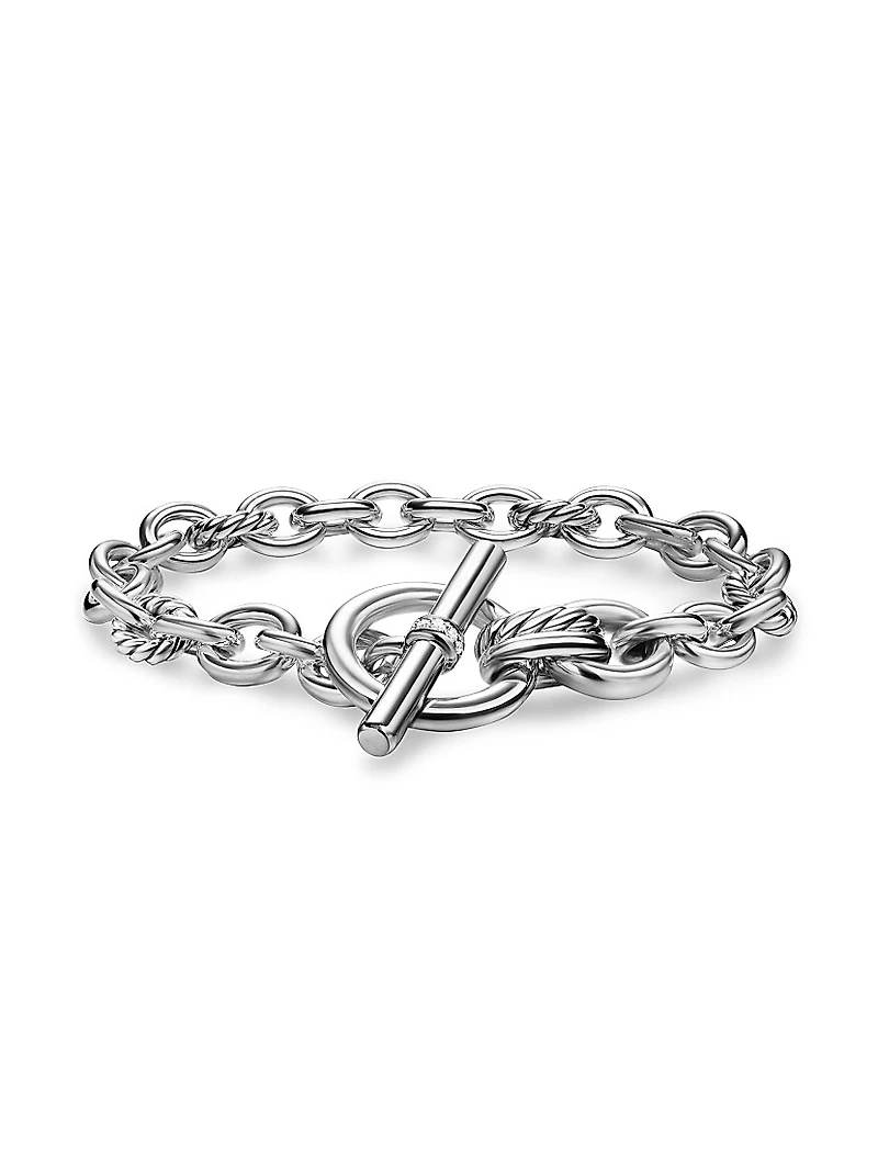 DY Mercer Toggle Chain Bracelet Sterling Silver