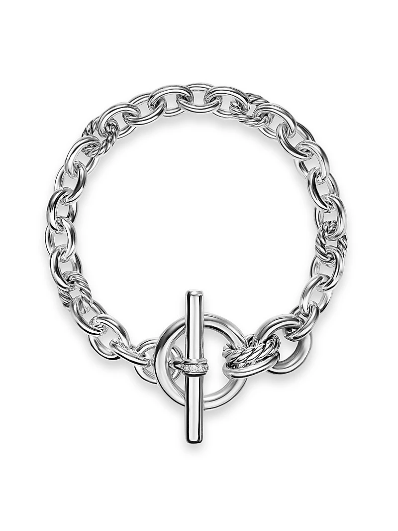 DY Mercer Toggle Chain Bracelet Sterling Silver