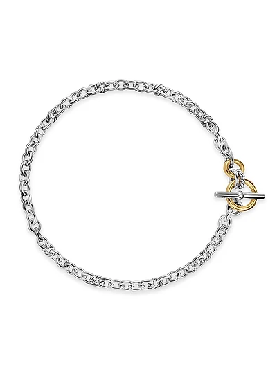 DY Mercer Toggle Chain Necklace Sterling Silver