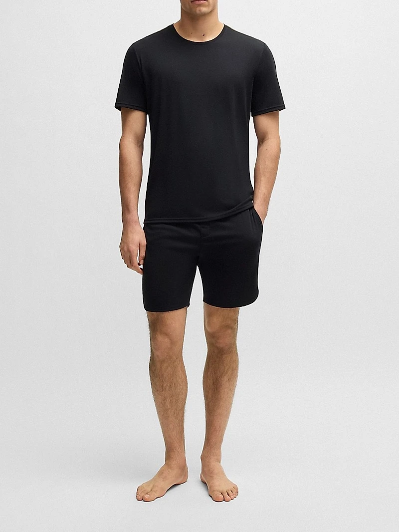 Stretch-Jersey Pajamas with Overlock Stitching