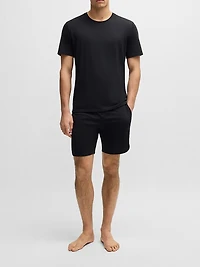 Stretch-Jersey Pajamas with Overlock Stitching