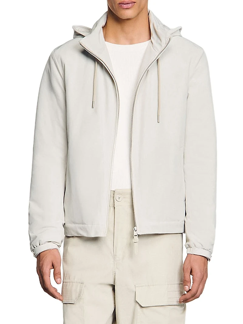 Zip-Up Hooded Jacket