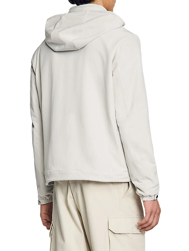 Zip-Up Hooded Jacket
