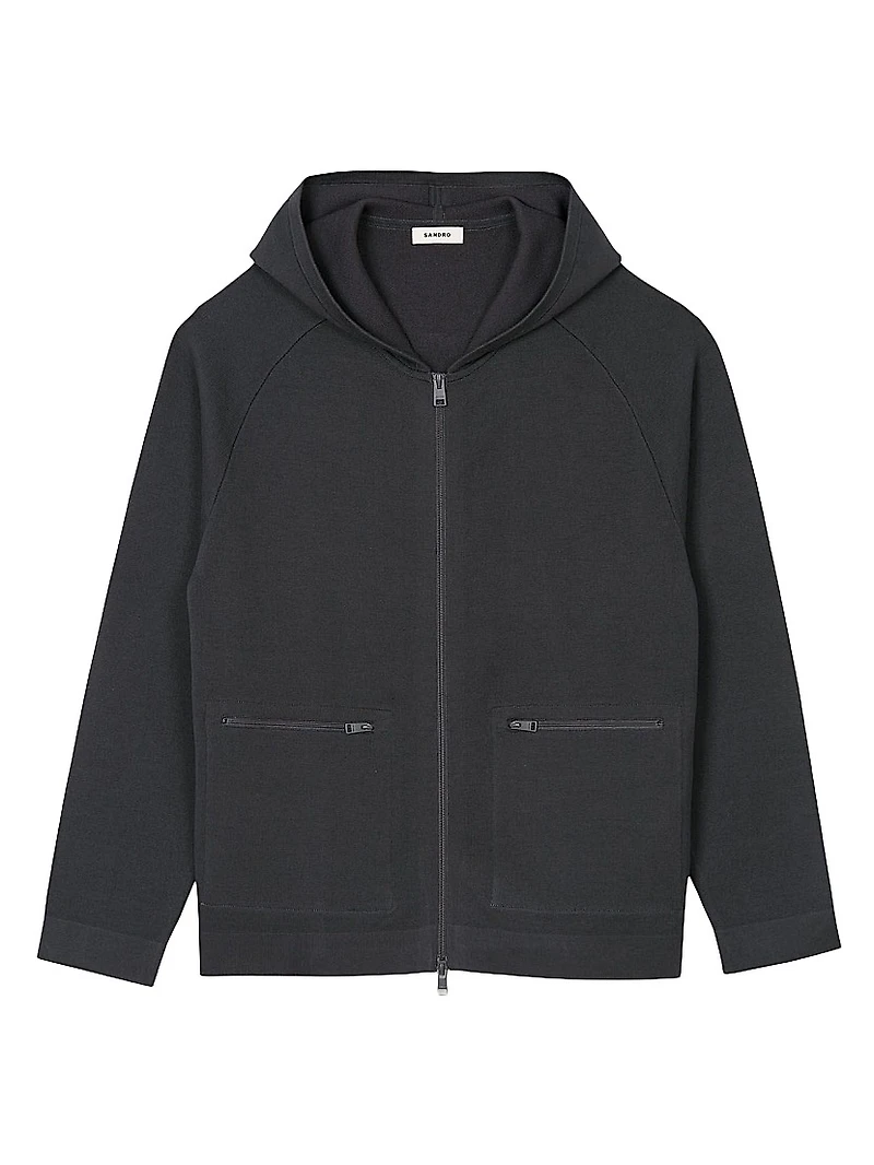 Milano Knit Hooded Cardigan