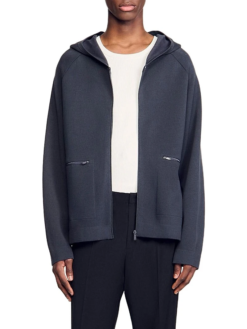 Milano Knit Hooded Cardigan