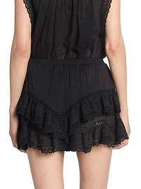 Geana Lace Ruffle Shorts