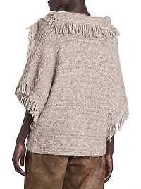 Blanche Cabled Poncho Sweater