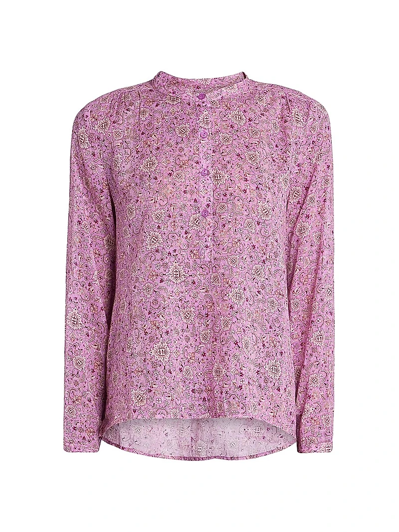 Maria Printed Cotton Top