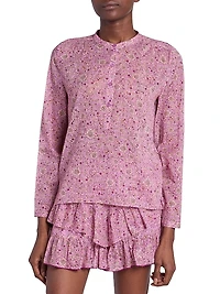 Maria Printed Cotton Top