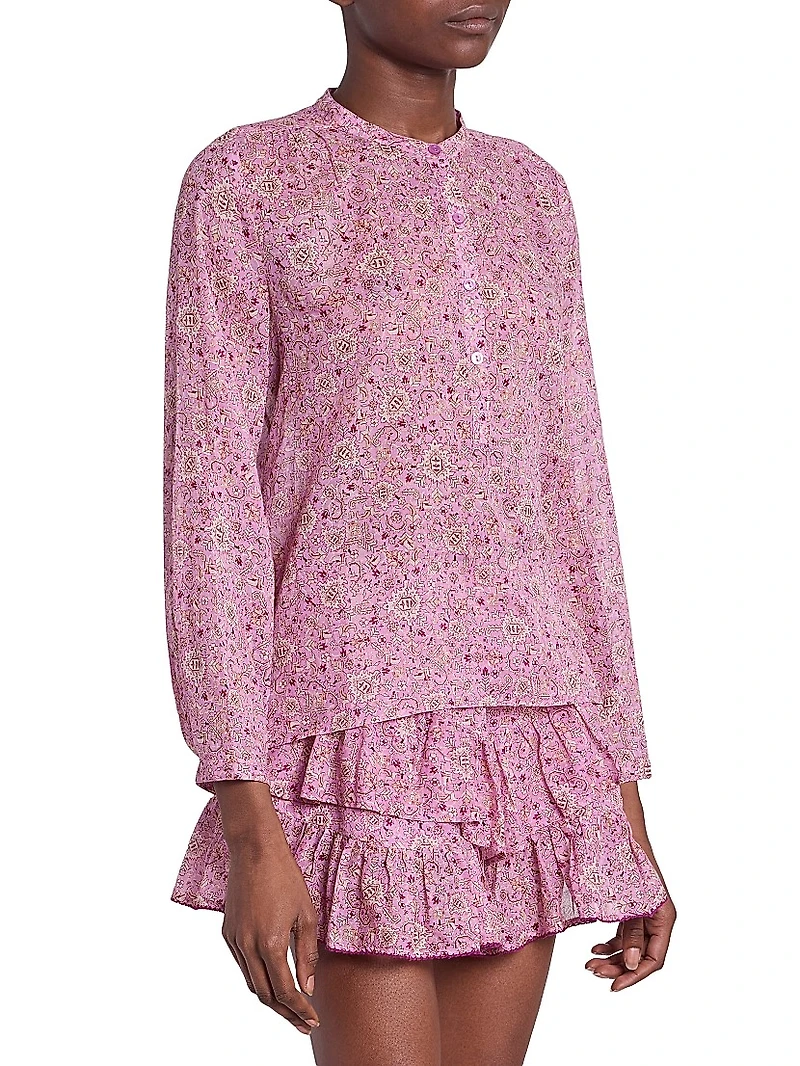 Maria Printed Cotton Top