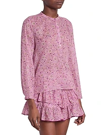 Maria Printed Cotton Top