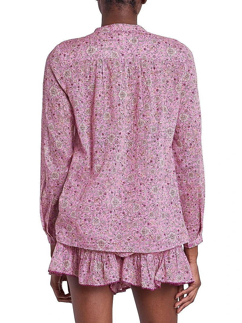 Maria Printed Cotton Top