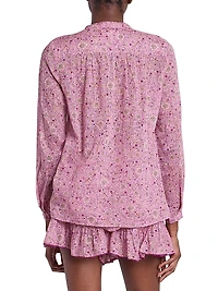 Maria Printed Cotton Top